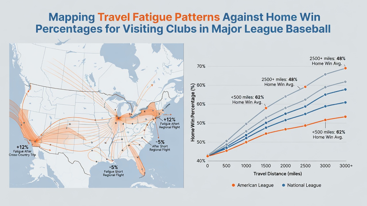 MLB travel fatigue and home win percentage analysis