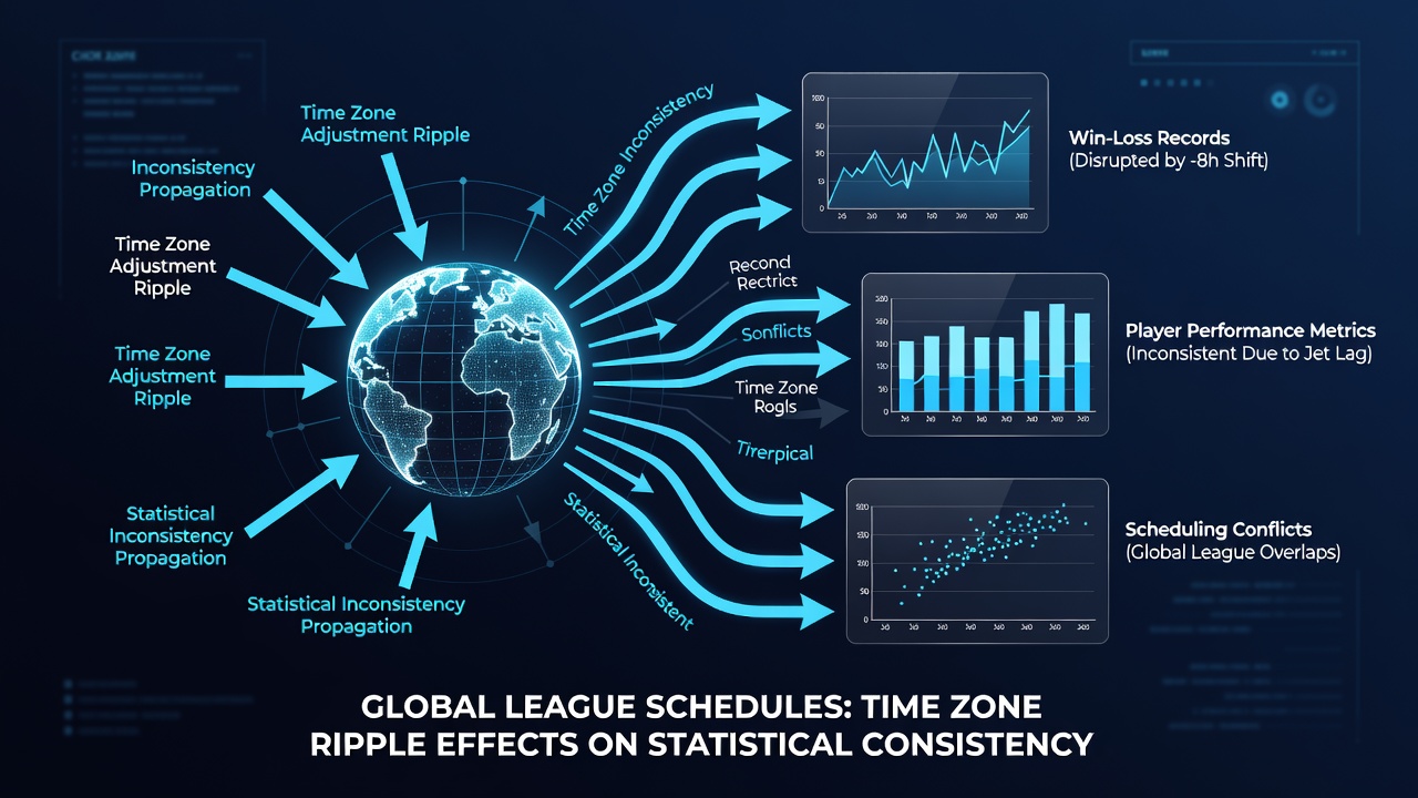 Soccer and baseball players reviewing game statistics influenced by international travel and schedule timing