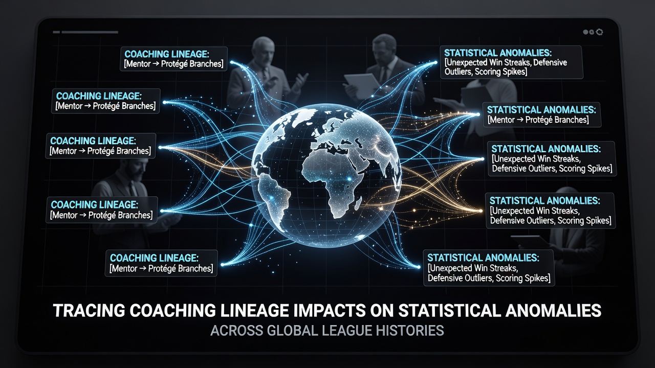 Coaches reviewing historical game data charts in a modern analysis room